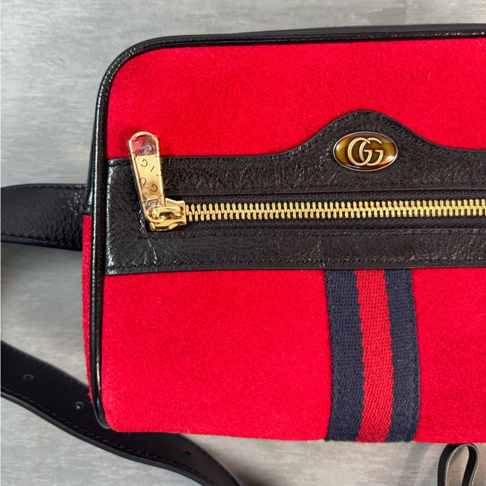 Gucci Ophidia Small Suede & Leather Belt Bag - Picture 5 of 8